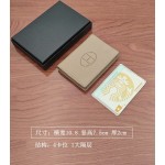 2025新款皮质证件夹女质感荔枝纹短款钱包小众收纳证件包简约卡包